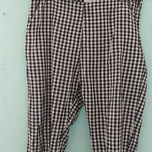 Black & white checkered pants